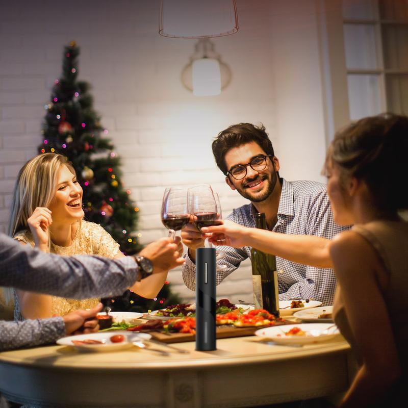 Electric Wine Opener Set - Automatic Electronic Bottle Openers, Vacuum Stoppers, Wine Aerator, and Foil Cutter Automatic Bottle,Kitchen Utensils Modern