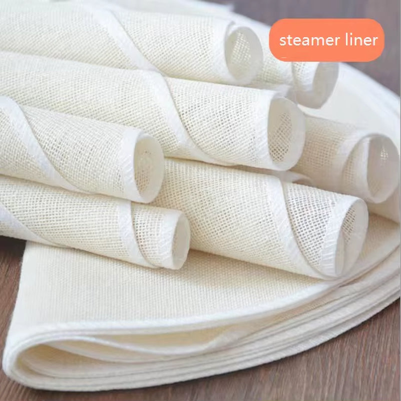 Home Multichamber Steamed Bun Steamer Thickened Food Contact Grade Material Steam Box for Microwave Oven