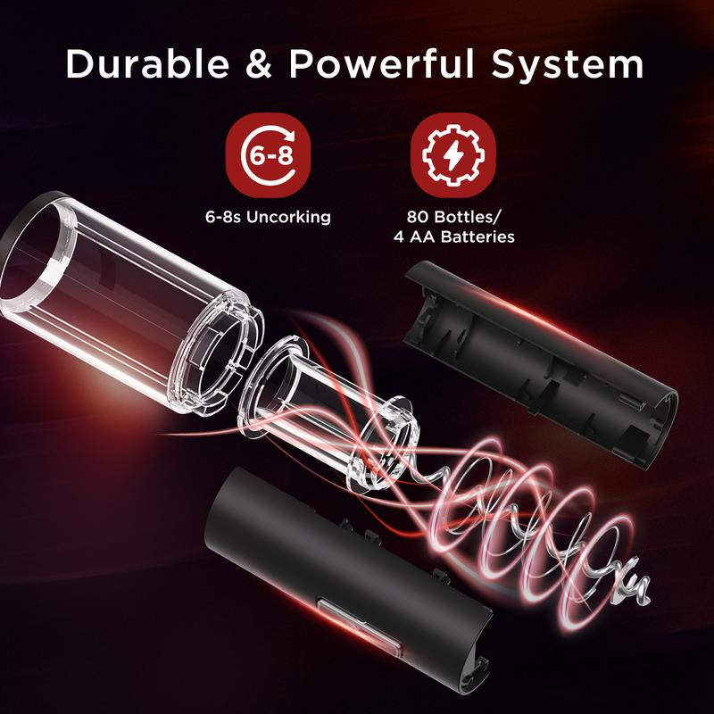 Electric Wine Opener Set - Automatic Electronic Bottle Openers, Vacuum Stoppers, Wine Aerator, and Foil Cutter Automatic Bottle,Kitchen Utensils Modern