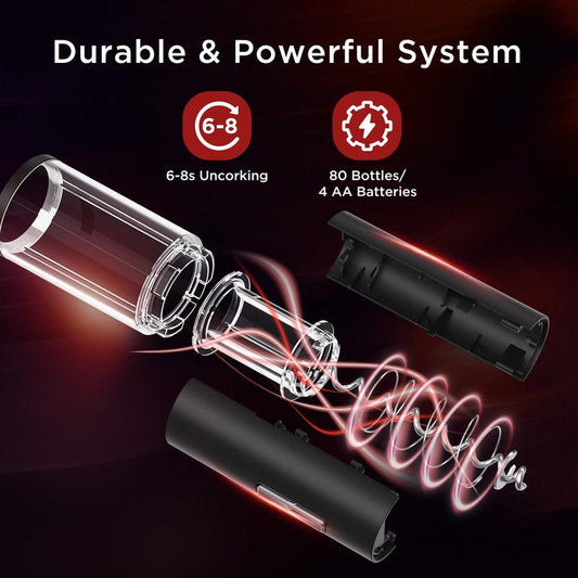 Electric Wine Opener Set - Automatic Electronic Bottle Openers, Vacuum Stoppers, Wine Aerator, and Foil Cutter Automatic Bottle,Kitchen Utensils Modern