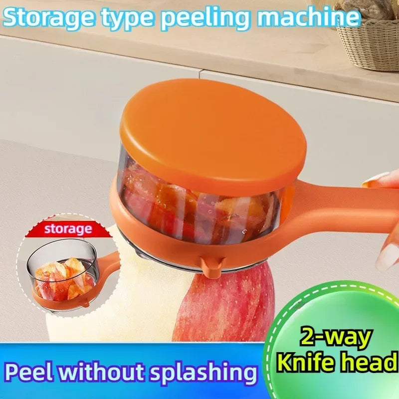 Multifunctional Peeling Knife with Storage Box Manual Portable Veggie Potatoes Peelers Cutter Kitchen Accessories