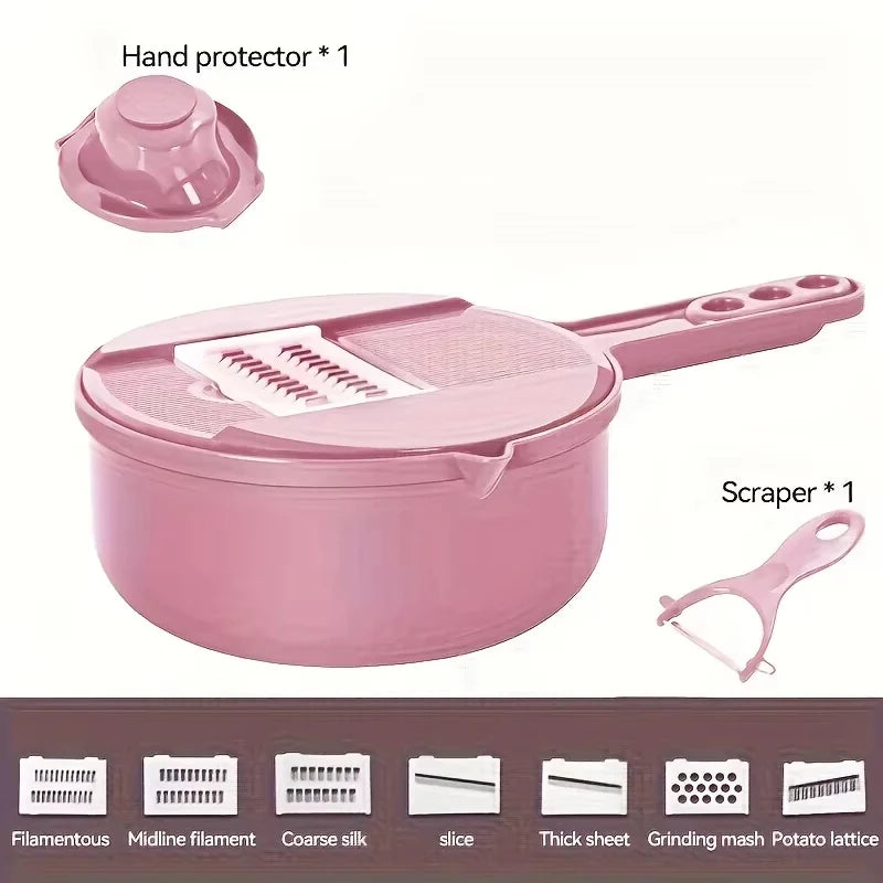 Coupe-légumes multifonctionnel 9 en 1, pommes de terre coupées manuellement, trancheur, râpe, ustensiles de cuisine, accessoires, outils