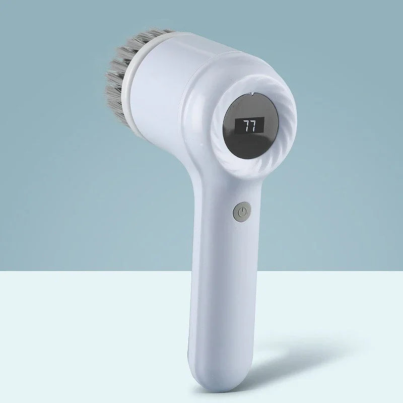 Épurateur électrique sans fil 2025 avec 5 brosses, nettoyeur de salle de bain Rechargeable étanche IPX7 pour le nettoyage des carreaux/douche/sucisses