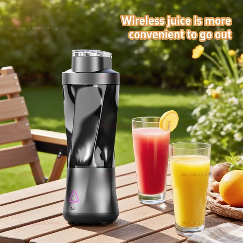 Portable Electric Blender Juicer USB Rechargeable Mini Smoothie Maker Multifunction Fruit Blender For Home Office Travel Usage