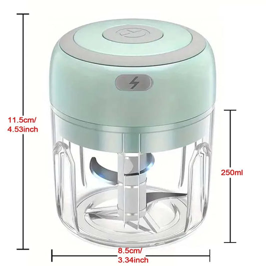 Hachoir à ail électrique en acier inoxydable de 250ML, robuste et Durable, broyeur de cuisine, Mini outil, hachoir alimentaire