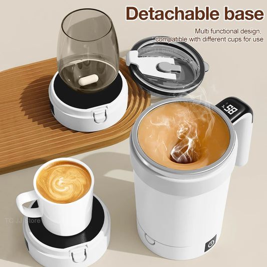 Tasse à agitation automatique tasses à agitation électrique rechargeables mélangeur magnétique tasse à café en acier inoxydable gobelet magnétique rotatif
