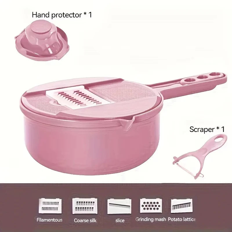 Coupe-légumes multifonctionnel 9 en 1, pommes de terre coupées manuellement, trancheur, râpe, ustensiles de cuisine, accessoires, outils