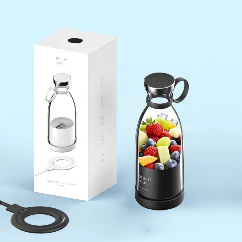 Mini Mélangeur Électrique Portable Ju479, Machine à Jus Multifonctionnelle, pour la Maison, Centre Commercial