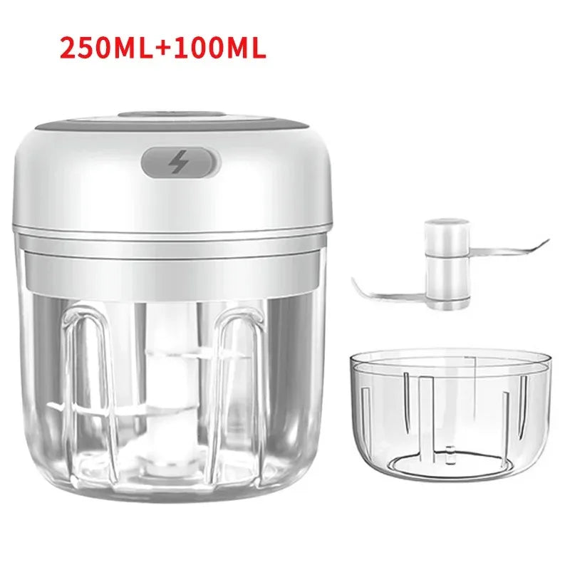 Hachoir à ail électrique en acier inoxydable de 250ML, robuste et Durable, broyeur de cuisine, Mini outil, hachoir alimentaire