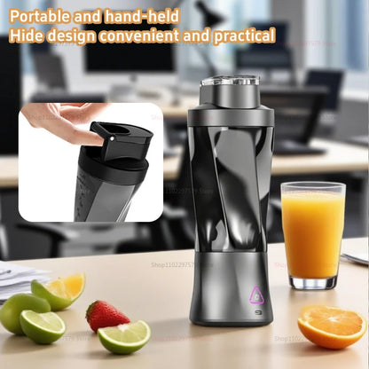 Portable Electric Blender Juicer USB Rechargeable Mini Smoothie Maker Multifunction Fruit Blender For Home Office Travel Usage