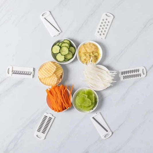Coupe-légumes multifonctionnel 9 en 1, pommes de terre coupées manuellement, trancheur, râpe, ustensiles de cuisine, accessoires, outils