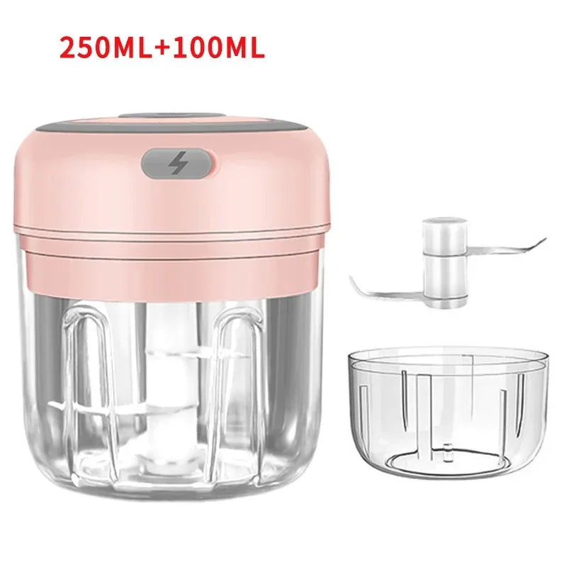 Hachoir à ail électrique en acier inoxydable de 250ML, robuste et Durable, broyeur de cuisine, Mini outil, hachoir alimentaire