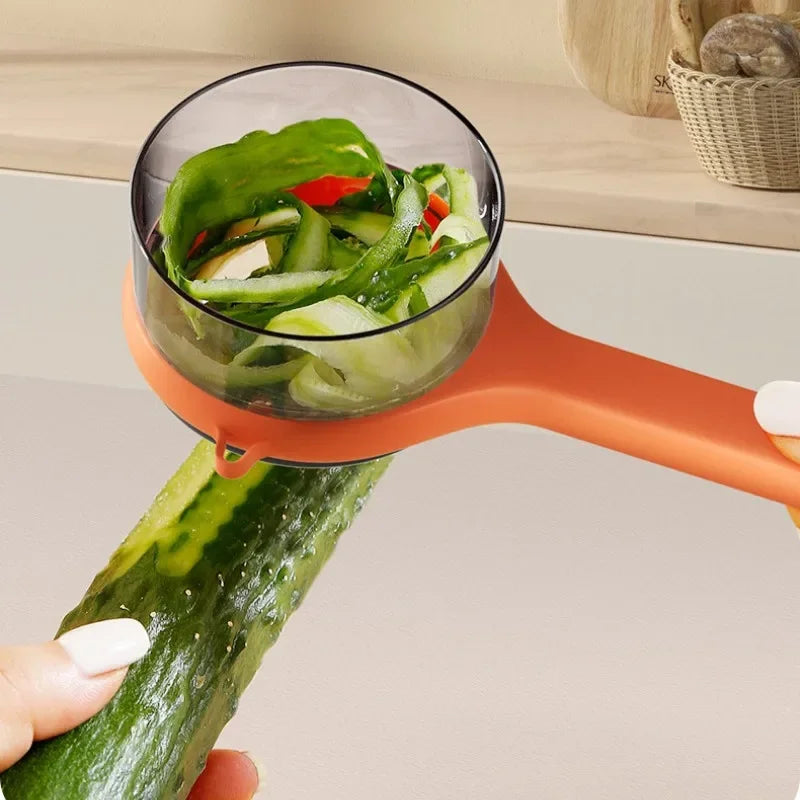 Multifunctional Peeling Knife with Storage Box Manual Portable Veggie Potatoes Peelers Cutter Kitchen Accessories