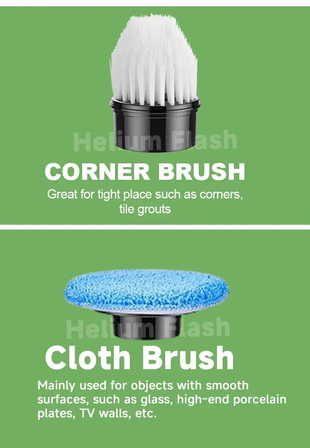 Épurateur rotatif sans fil domestique, Gadgets de cuisine, brosses à cheveux, balai de salle de bains, vadrouilles de toilettes, brosse de nettoyage électrique polyvalente