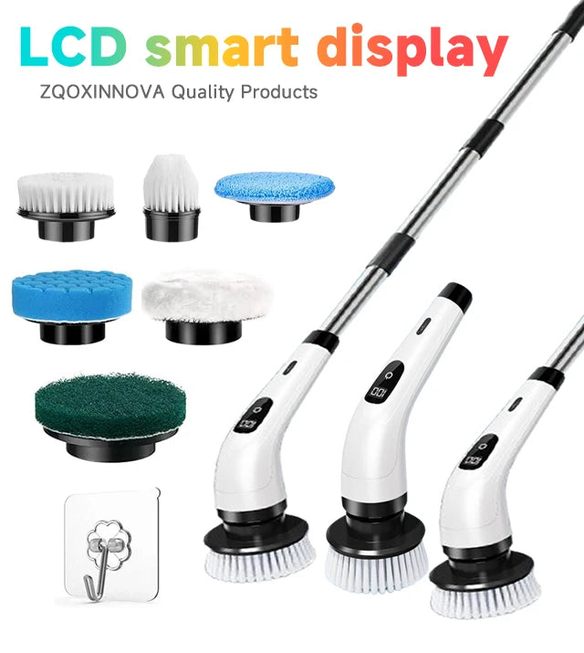 Épurateur rotatif sans fil domestique, Gadgets de cuisine, brosses à cheveux, balai de salle de bains, vadrouilles de toilettes, brosse de nettoyage électrique polyvalente