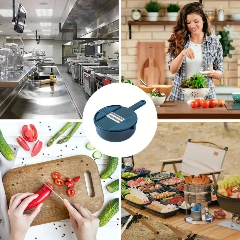 Coupe-légumes multifonctionnel 9 en 1, pommes de terre coupées manuellement, trancheur, râpe, ustensiles de cuisine, accessoires, outils