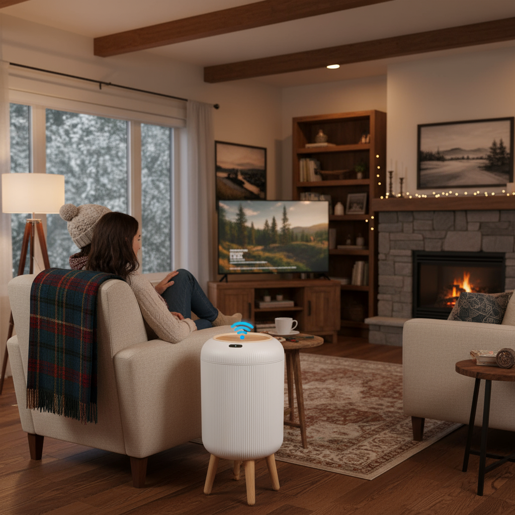 Poubelle automatique PUKOMC™ – L’hygiène moderne à portée de main