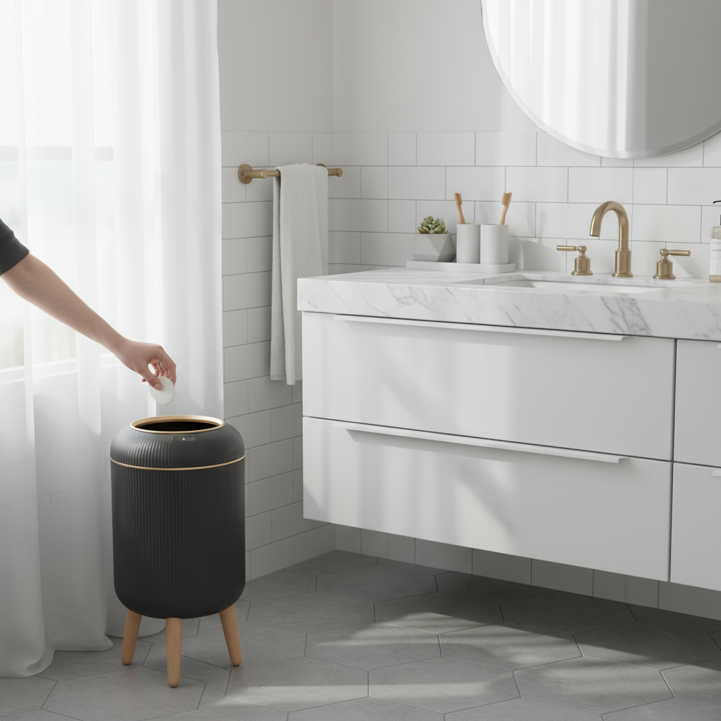 Poubelle automatique PUKOMC™ – L’hygiène moderne à portée de main