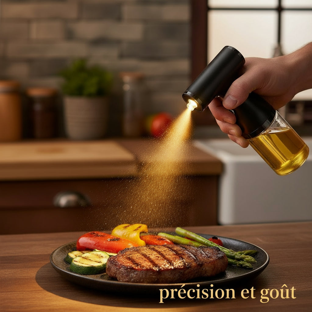 Xiaomi Olive Oil Sprayer with Lights Oil Spray Bottle Adjustable Electric Oil Sauce Vinegar Dispenser Kitchen Cooking Tool