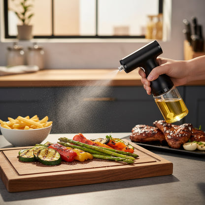 Xiaomi Olive Oil Sprayer with Lights Oil Spray Bottle Adjustable Electric Oil Sauce Vinegar Dispenser Kitchen Cooking Tool